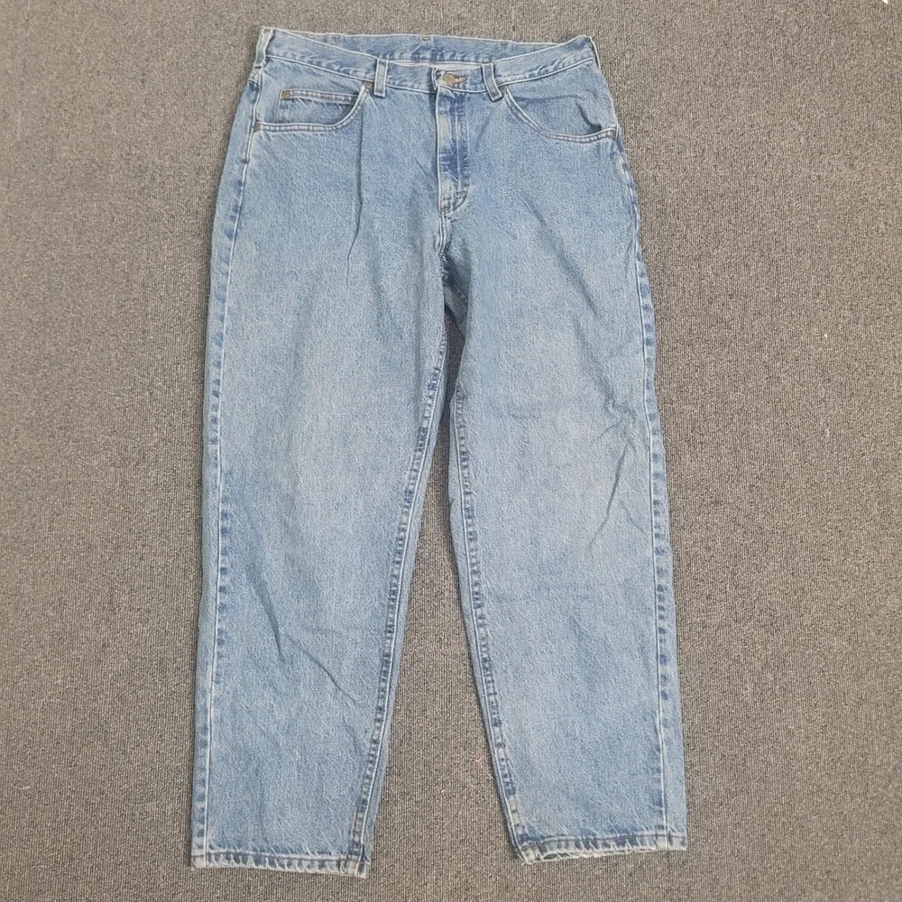 L.L. Bean 36x30 Double L Jeans Mens Vintage Made in USA Light Wash Straight Leg